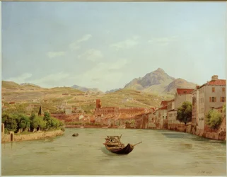 Trente depuis le pont de l